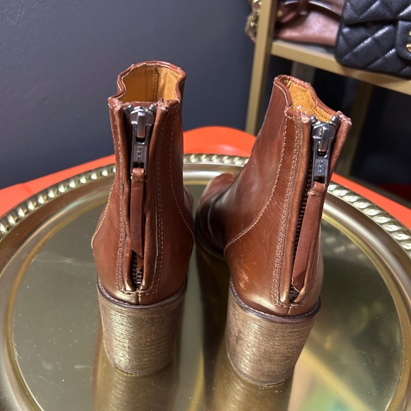 Madewell The Ames Boot in Cognac Leather Size 6 - Picture 6 of 10
